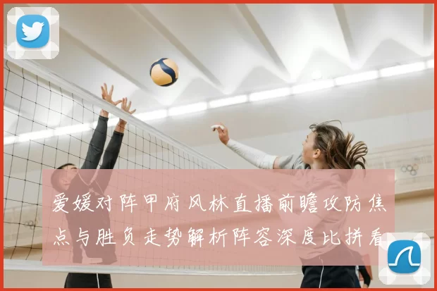 爱媛对阵甲府风林直播前瞻攻防焦点与胜负走势解析阵容深度比拼看